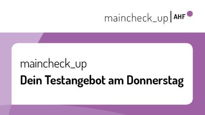 Banner maincheck_up Donnerstag